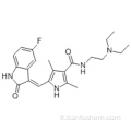 N- (2- (Diéthylamino) éthyle) -5 - ((5-fluoro-2-oxoindoline-3-ylidène) méthyl) -2,4-diméthyl-1H-pyrrole-3-carboxamide CAS 342641-94-5